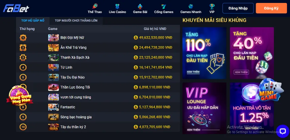 Trò chơi bắn cá VN999